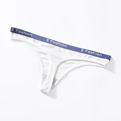 High Quality Womens Thong Panties T Back Young Girls G-String Panties Low-Rise Letter Cotton G String Panties