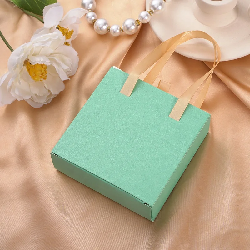 paper sliding drawer gift boxes colorful cute jewelry storage packaging box Gift Box Handle Necklace Jewelry Packaging