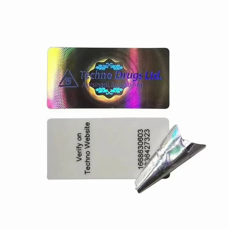 Custom Logo Low Price Factory Wholesale  Anti-tamper Sticker Authentic Anti-fake Safety Hologram Label