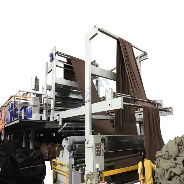 Chinese Manufacturer Use oil heating System 8 Drying Rooms Textile Setting Finishing Stenter Machine