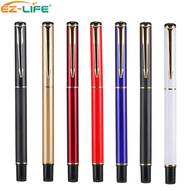 Hot sale Exquisite portable Metal Roller ball pen business custom logo gift Printing Gel pen for promotion