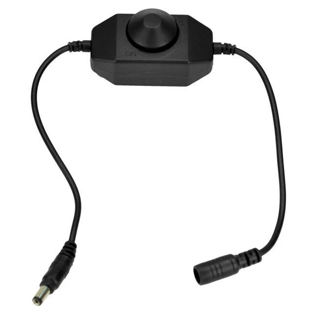DC12V Manual Inline Controller Single Color Brightness Adjust Led Dimmer Switch for Led Lights