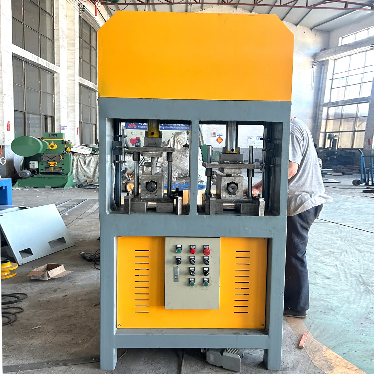 Pneumatic Metal Punch Press Machine Foil Lunch Box Making Power Punch Press Machine Punching