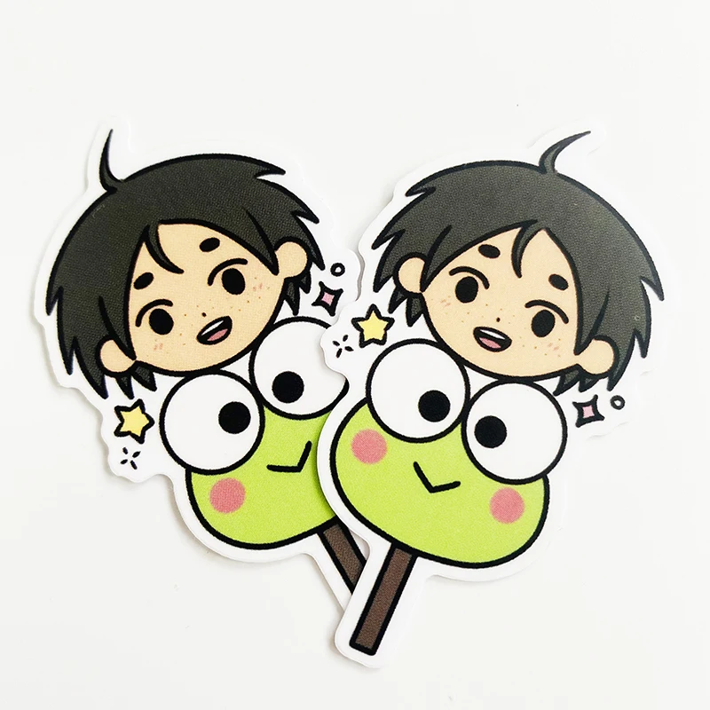 Custom Cute Cartoon Animals Sticker for Kids Labels Round Vinyl Paper School Teacher Supplies Child Reward Sticker Printing