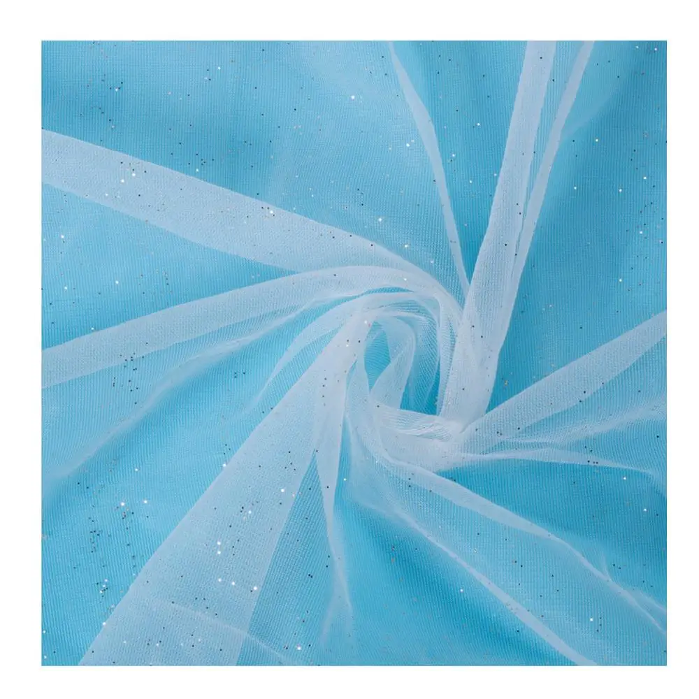 Профессиональная Новая креативная сетчатая ткань из полиэстера с блестками для невесты