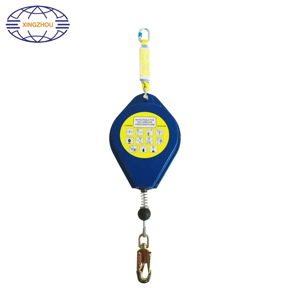 25m Safety Retractable Fall Arrester Anti-fall Protection Self Retracting Lifeline
