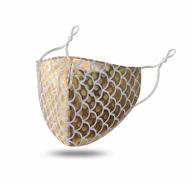 wholesale fashion Sequin custom design face maskes Multi-color Sparkly Sequins Face Cover Nightclub Masquerade Maskes