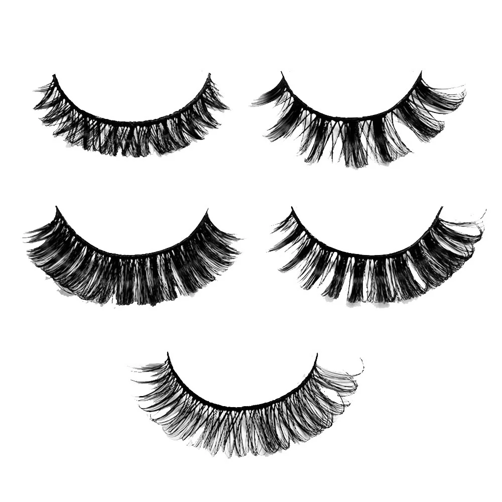 Applicator Eyelashes Manufacturers Magnetic Segment Curler Container Wholesale Human Hair Self-adhesive False Eyelashes