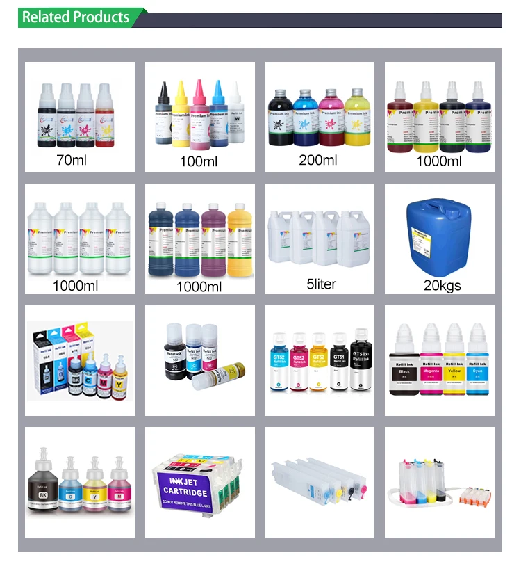 Hot sale sublimation inks EcoSub for epson ecotank printer ink refill bottle for inkjet printing High quality