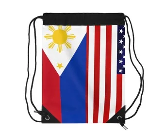Euro Flag Gymsac Drawstring Bag Sports Backpack Bag 210d Polyester Draw String Bag Packing Printing Custom Logo Drawst
