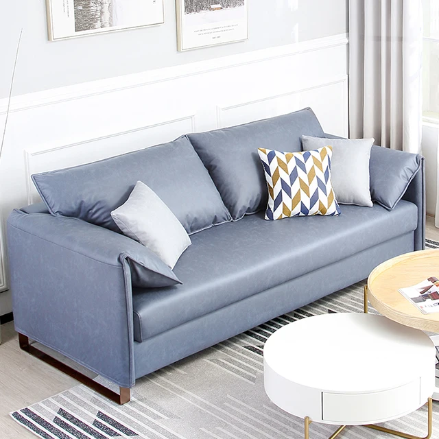 Light luxury sofa bed living room multi function sitting sleeping Technology cloth single double folding sofa cum bed