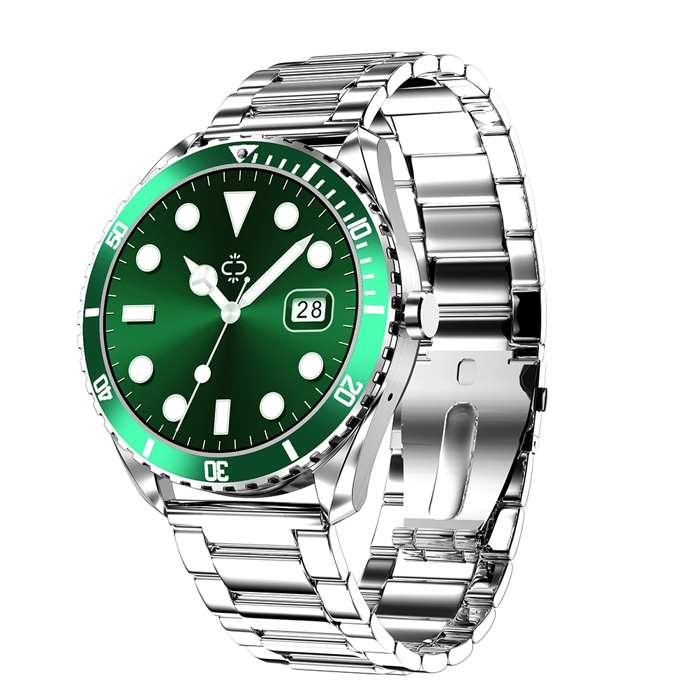 Новинка 2021, спортивные мужские часы BT Call Reloj Inteligente, водонепроницаемые Смарт-часы с музыкой BT, со стальным ремешком, 230 мАч, E11