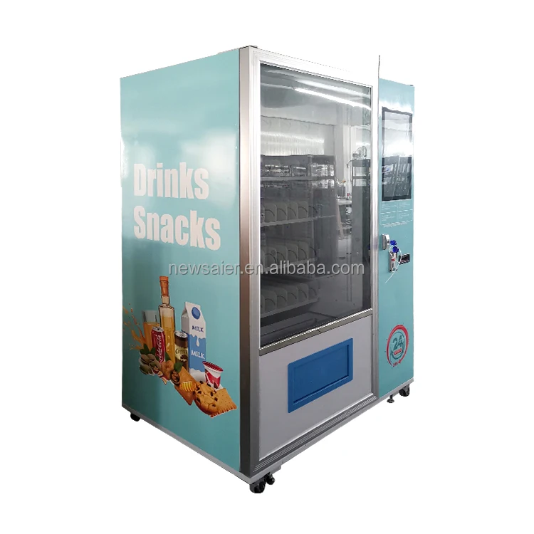 Автомат для продажи напитков и еды, автоматический торговый автомат для кофе с оплатой кредитной картой