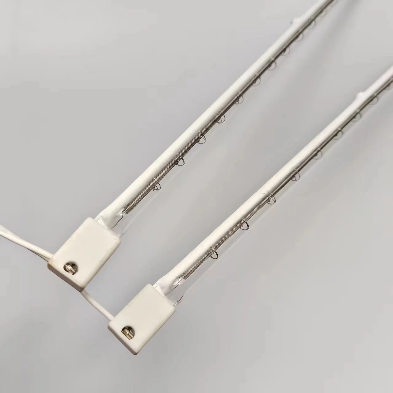 Hot sale half white halogen quartz infrared heating lamp element for PET blow molding preheating