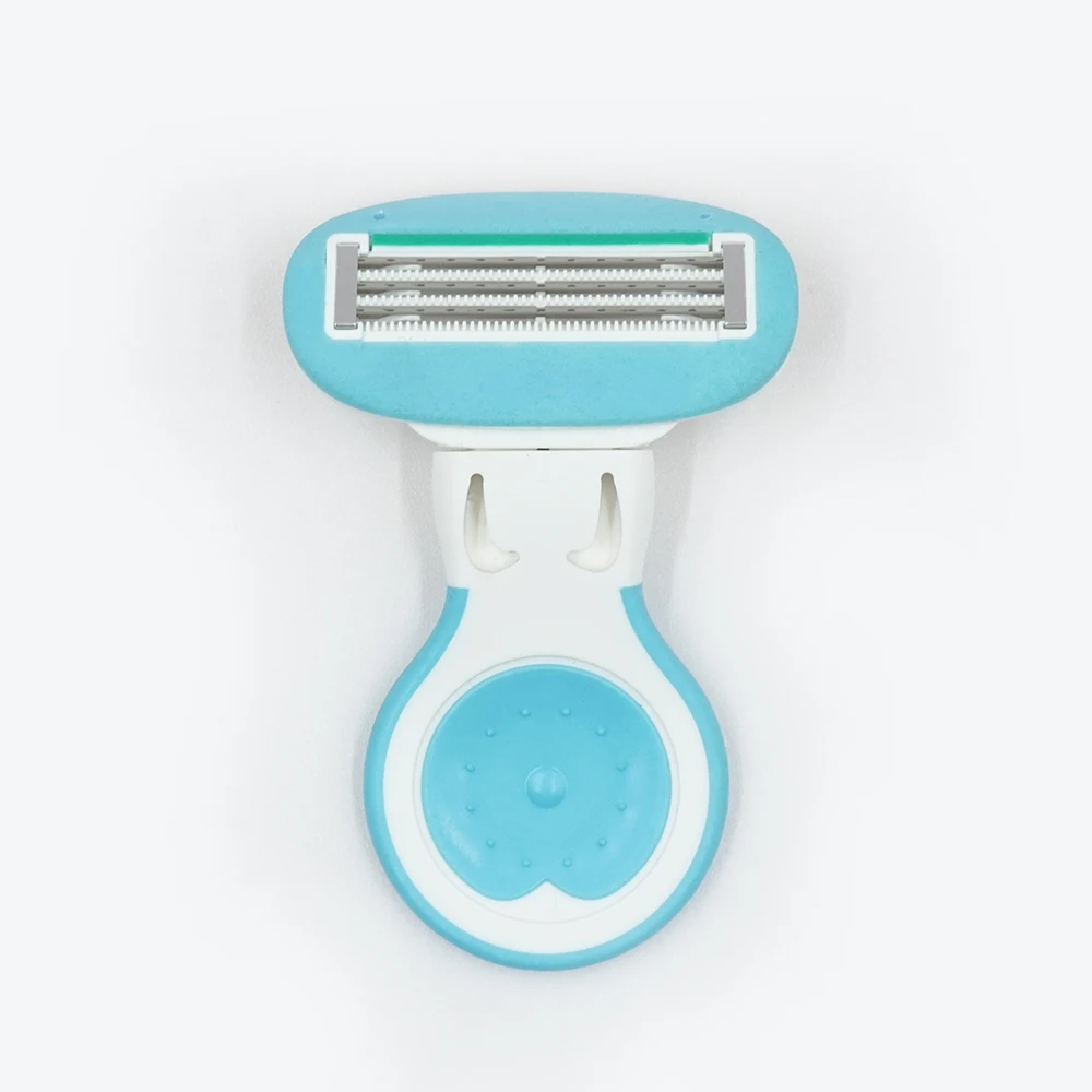 LiYi Women System Safety Razor Custom Color Lady Hair Exfoliating Razors Removable Head 5 blades Reusable Razor