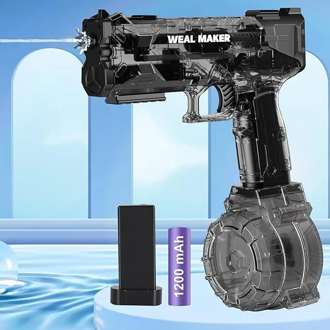 Hot sell well looking 2024 summer toys pulse kids gun pistol gun china powerful  automatic electric toy water gun