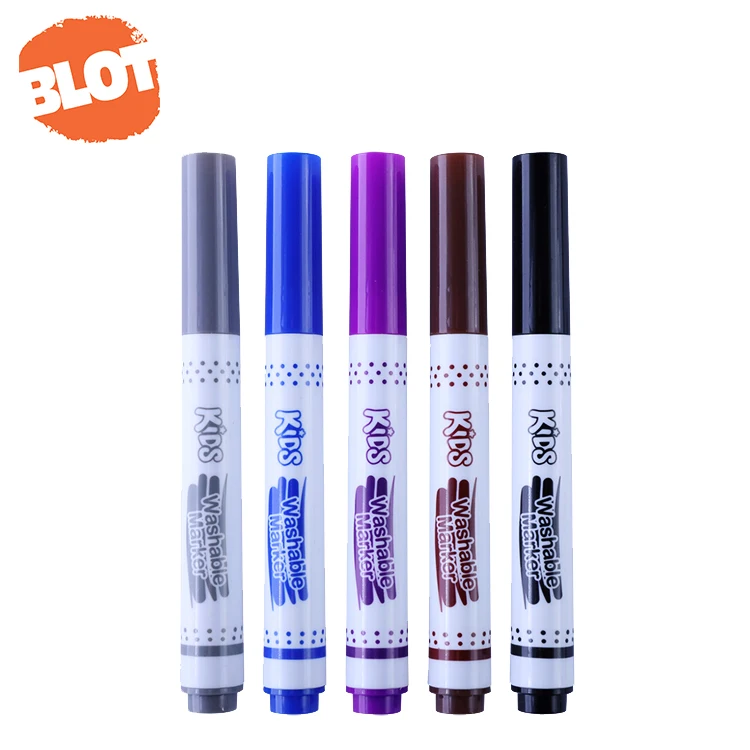 BLOT BRSY00008 10 PCS Broad Line Journal Washable Art Drawing Markers Water Color Pen For Kids