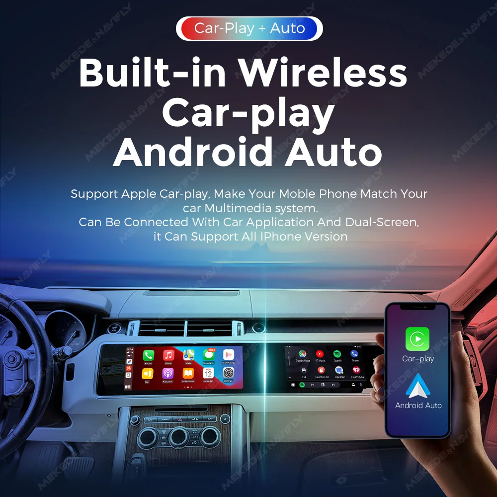 MEKEDE Android 13 support 360 camera car-play auto dual 12.3inch 4G LTE WiFi MTK8667 8+128GB For Land rover evoque 2014-2019