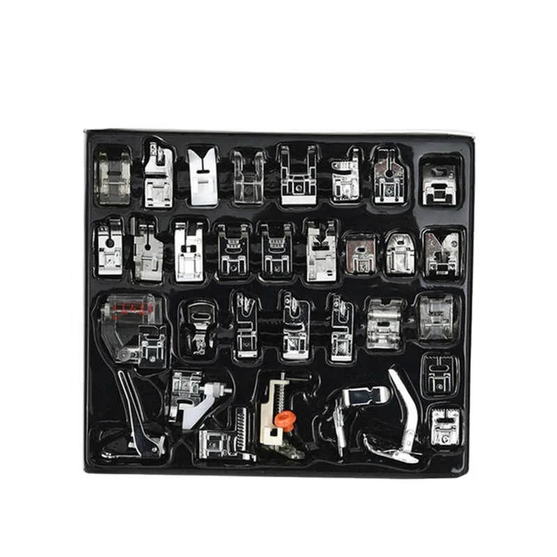 Прижимная лапка для шитья 32 // 52/62/72/82 комплекта Brother Singer набор плетения потайного стежка оверлока линейки на молнии