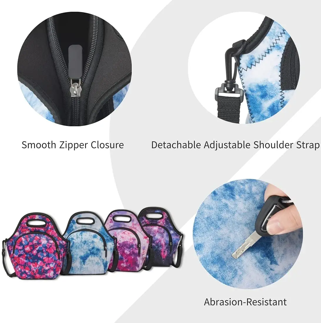 wholesale new Neoprene Lunch Bags Insulated Lunch Bag Tote for Women Girls Men Kids Boys