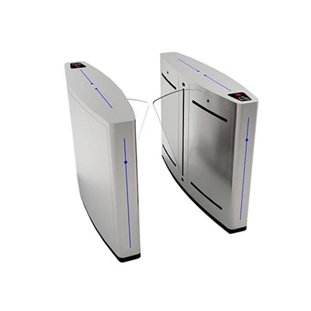 Traffic Management Access Control Flap Barrier Gate AI Smart Facial Recognition Waist Height Flap Barrier