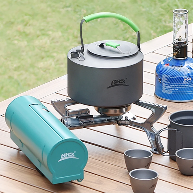 Brs Outdoor Picnic Mini Multi-Fuel Cooking Stove, Portable Folding Camping Gas Stove with Adjustable Flame CE