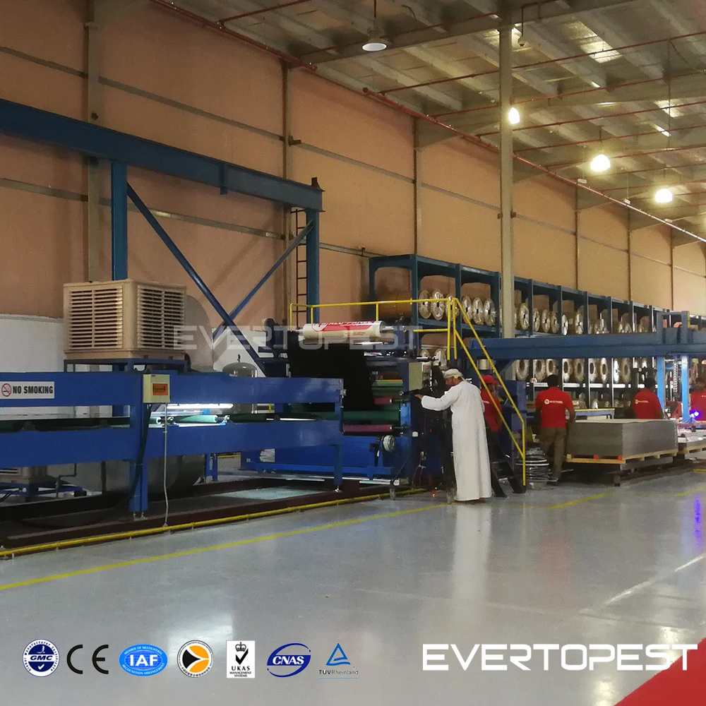 Double Metal Composite Panel Product Line electric motor assembly line electronic manufacturing machine