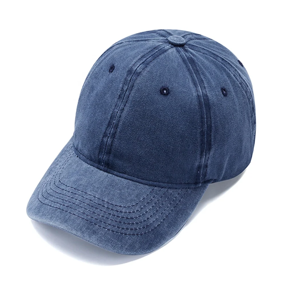 Custom Logo Vintage Mens Adjustable 6 Panel Baseball Cap Washed Cotton Women Blank Outdoor Sports Caps Dad Hat