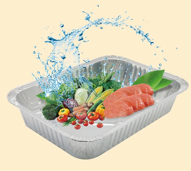 India deep half size 220x150, 220 x 150 amin foil pie tray aluminum foil tray for kitchen