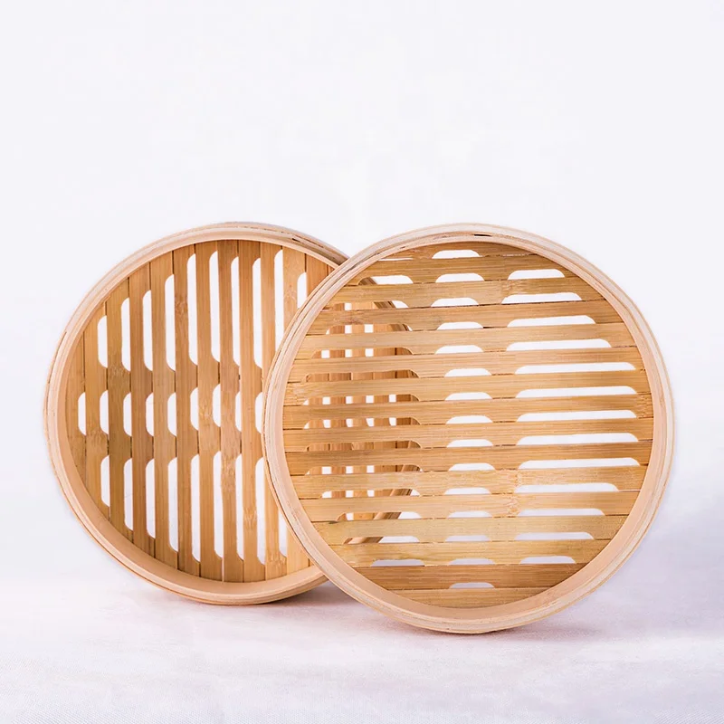 
Natural Bamboo Steamer for Kitchen Dimsum Basket Mini Bamboo Food Steamer for Sale 