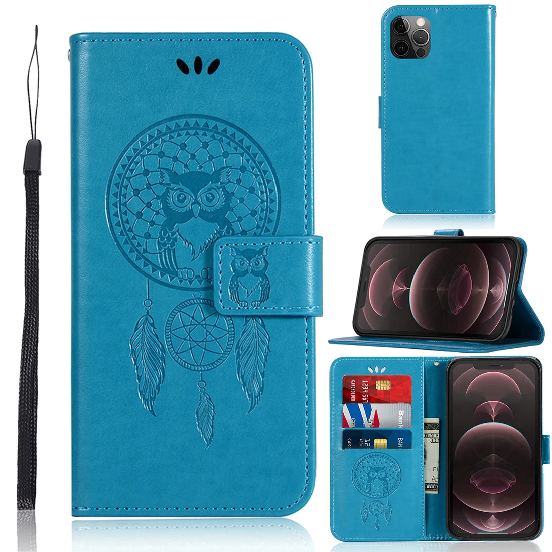 Wallet Card TPU Flip Cover For Google Pixel 6 PRO 4A 4 3A 3 2 XL Wind Chimes Owl PU Leather For Nokia G300 8.3 5.4 2.4 3.4 Case