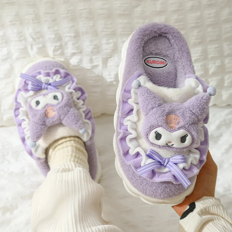 Botu Cute Christmas Stuffed Winter Slippers warm slipper High Quality Comfortable Home Soft Plush Slippers new year Gifts