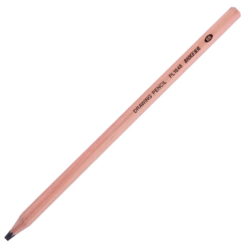 luxury pencil wooden 8B pencil black drawing pencil with graphite lead