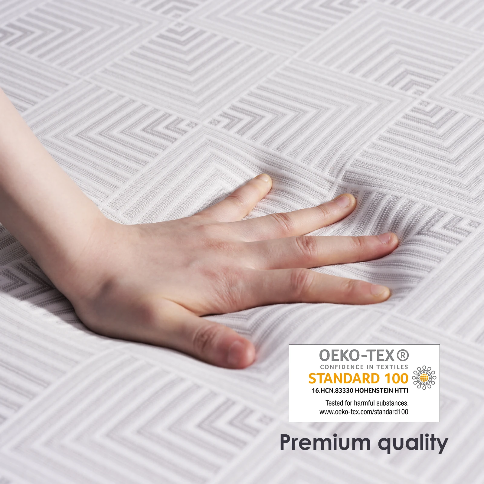 Inofia 15CM Tri-fold memory Foam Mattress, with Removable Cover, Foldable Easy Storage Sofa Bed and Floor Cushion