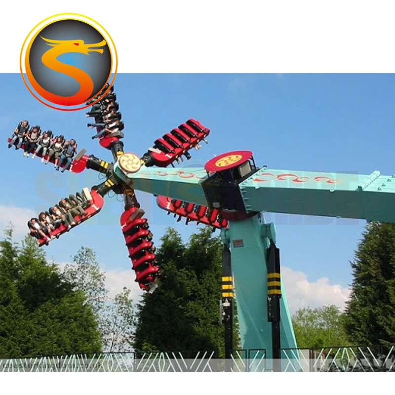 Factory Sale Customized Theme Park Equipment Adults Amusement Games Top Scan Speed Windmill Rides for Sale