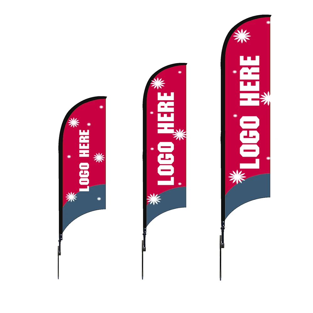 MELEX NO.1 outdoor advertising banner stands custom logo bali printing polyester pole teardrop bow flex flying beach feather fla