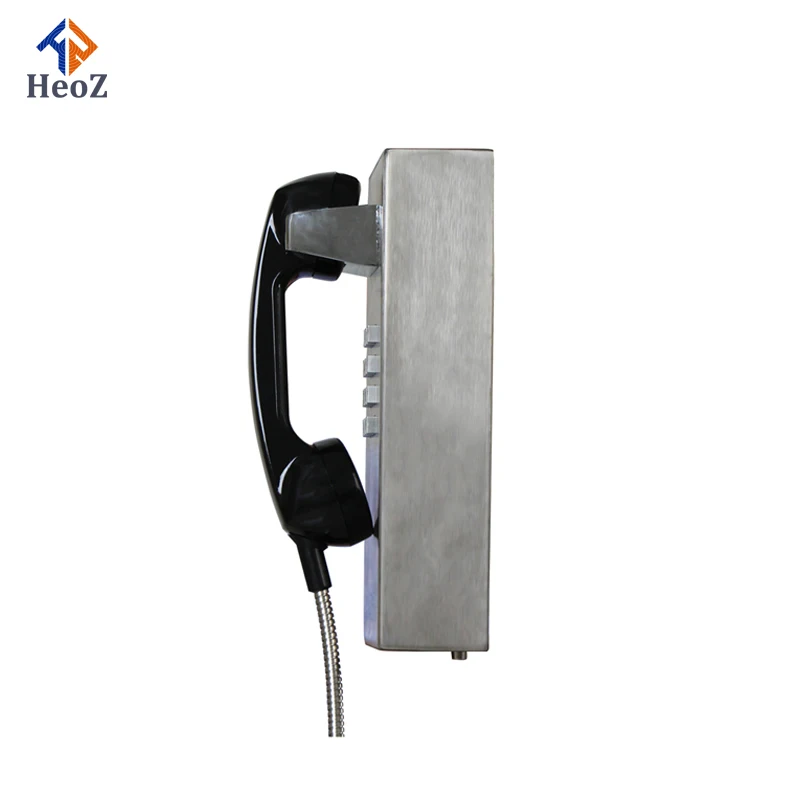 HeoZ Stainless Steel Telephone Vandal Resistant Telephone Jailhouse Telephone for Correctional Institute