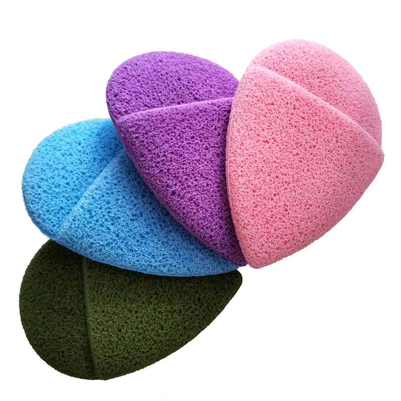 2020 New Arrivals waterdrop/slipper shaped Glove Magic Face Wash Cleansing Sponge makeup remover pad reusable