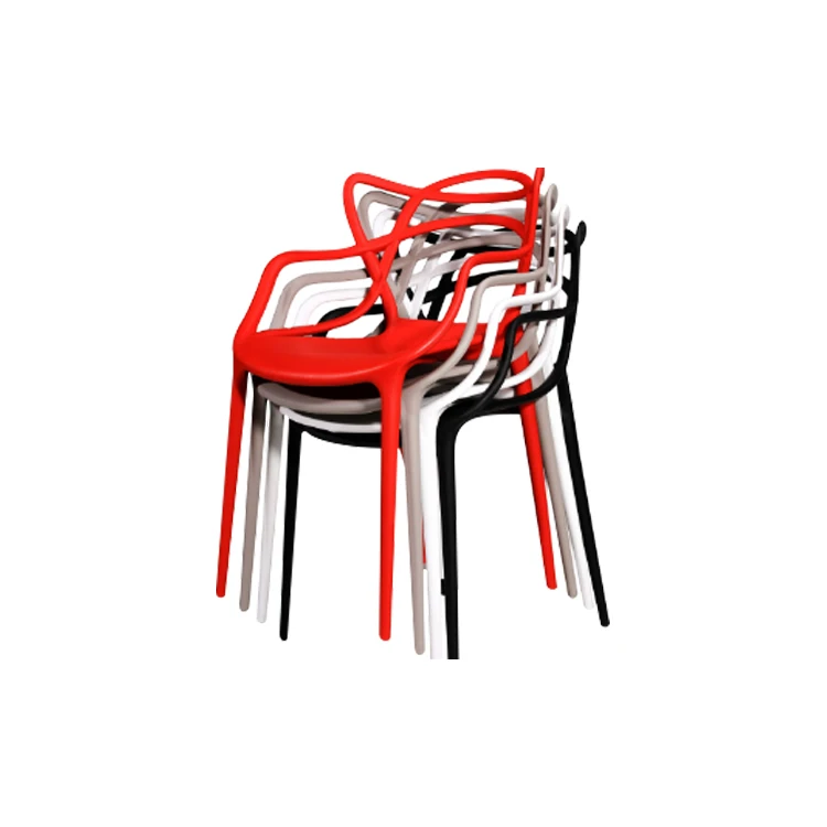 Cheap Affordable Bar Chair Stackable Plastic Chair White Coffee House Chairs