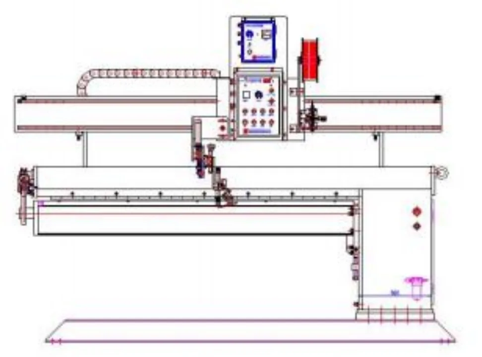 Automatic Car Motorcycle Rim Straight Seam Welding Machine