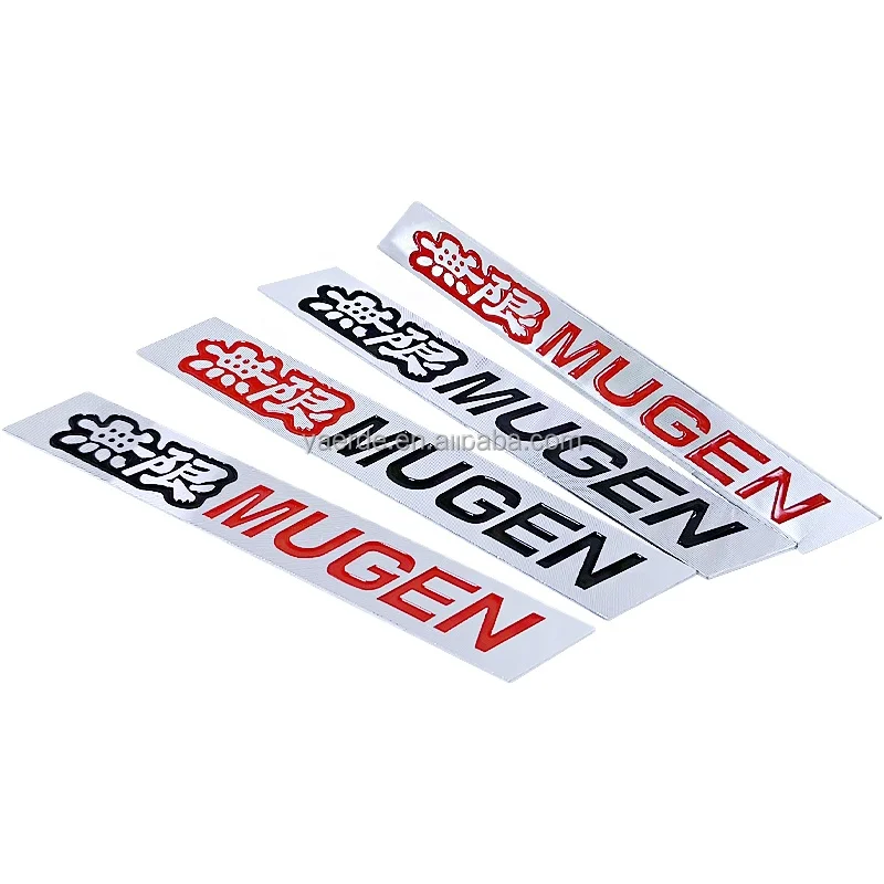 MUGEN aluminum badge car side trunk protection badge sticker exterior accessories car tuning logo FOR Honda