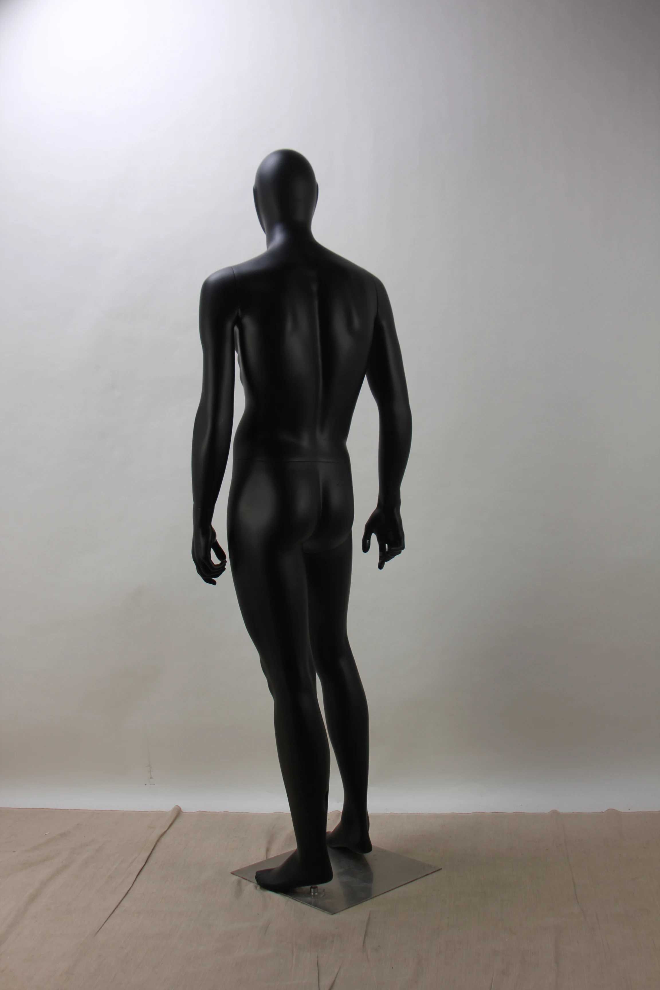  Window Display Fiberglass Mannequin Muscular Black Male Female Egg
