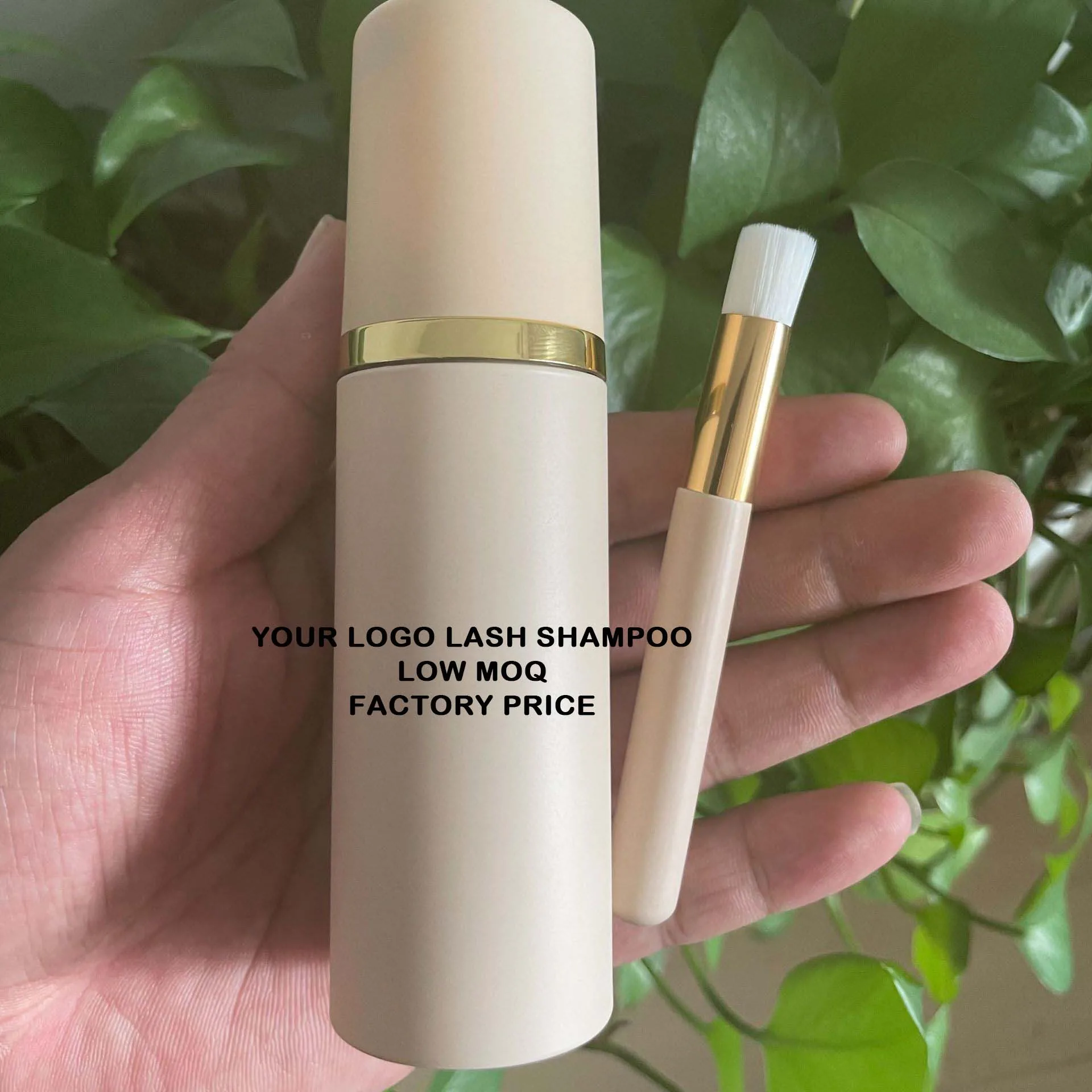 clear strawberry vegan box for lash shampoo brush with stand 60ml bottles gel blank lashes shampoo kit