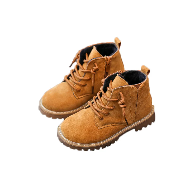 B22760A осень 2021 кожаные детские зимние ботинки для девочек хлопковая обувь для мальчиков кожаные ботинки для малышей