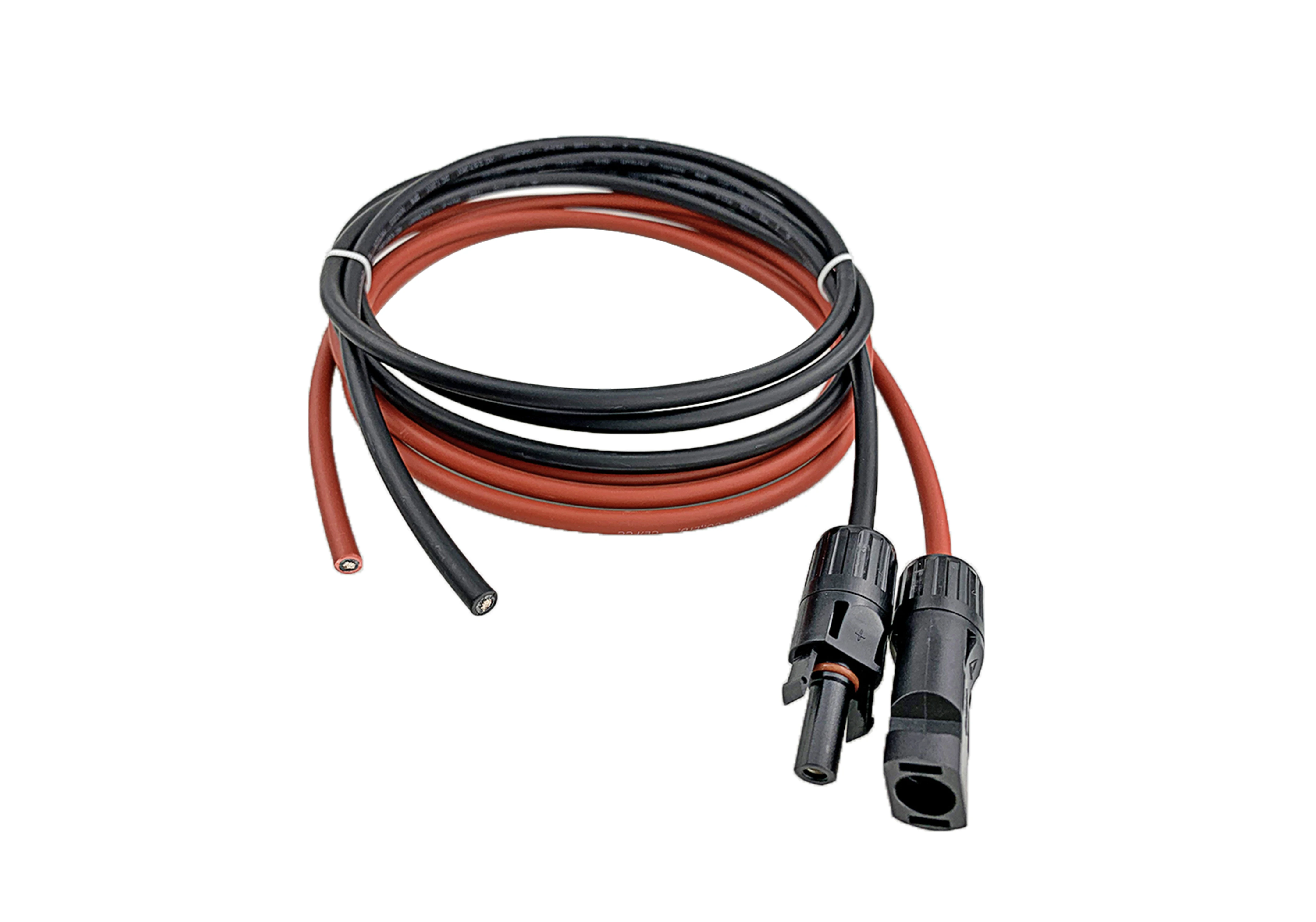 CE TUV solar panel power system PV 4.0mm2 2m DC1000 double ended solar extension cable DC-DC