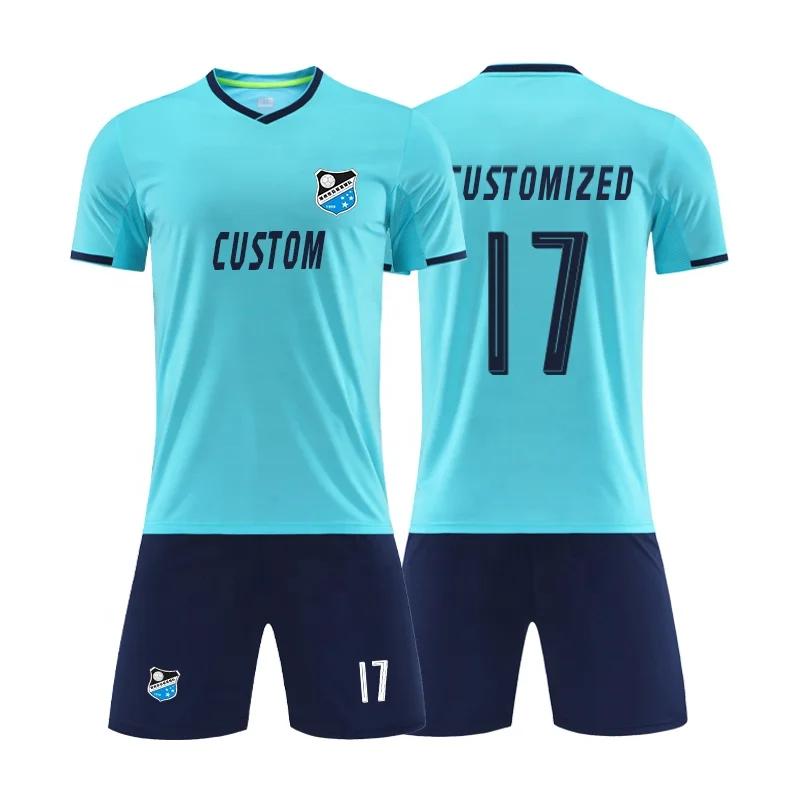 Wholesale Cheap Socks Woven Soccer Uniforms 21/22 Soccer Uniform Manufacturer Custom Logo Soccer Uniform Images