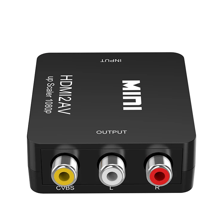  Высокое качество оптовая продажа 1080P 60 Гц мини-размер 1080p HDMI2AV HDMI в AV RCA видео аудио