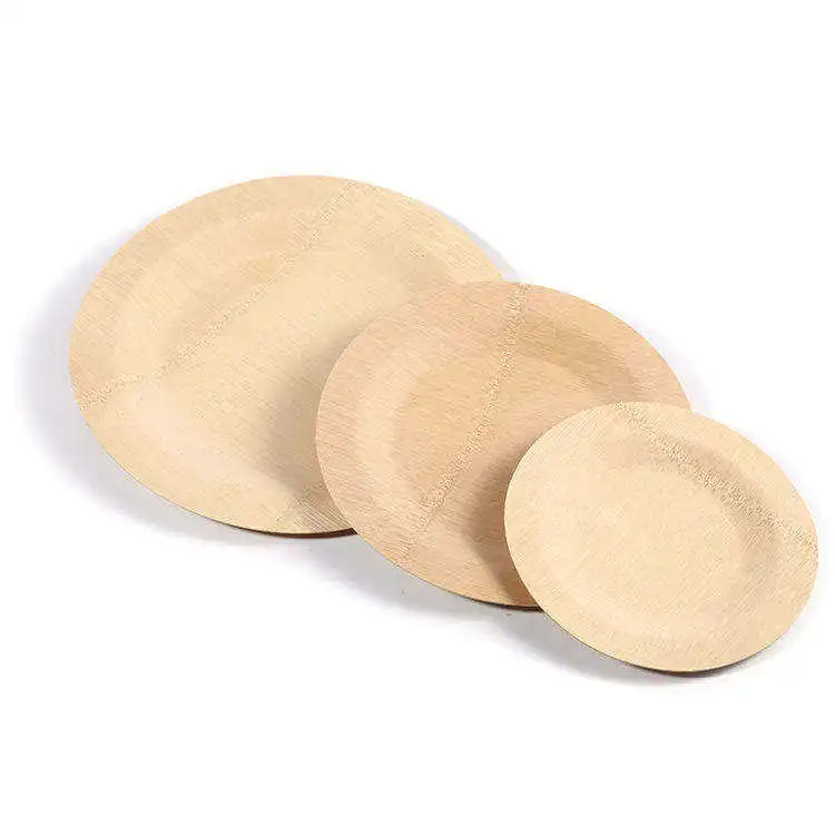 Factory Outlet Eco-Friendly 100% wooden disposable plate disposable fruit plate disposable party tableware