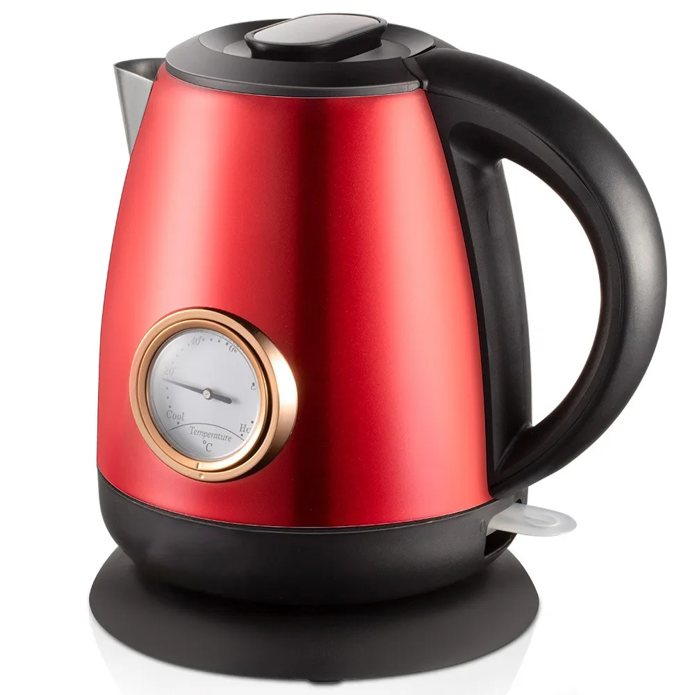 Factory Price High Quality New Design 1.6L Double Wall Electric Water Kettle for Home Kitchen Appliance Hotel Guest Room