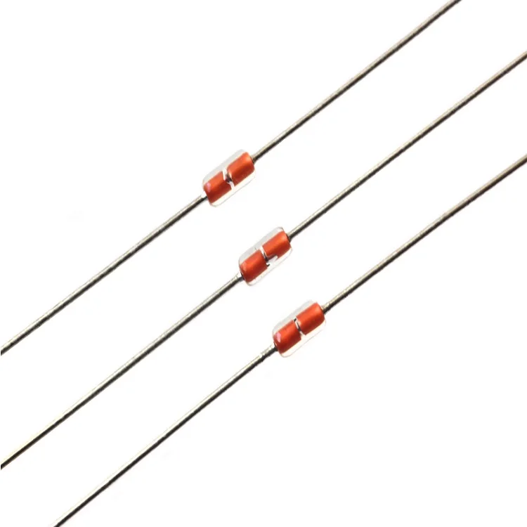 NTC Thermistor Resistors Small black head enameled wire MF58 Glass Encapsulated NTC Thermistor